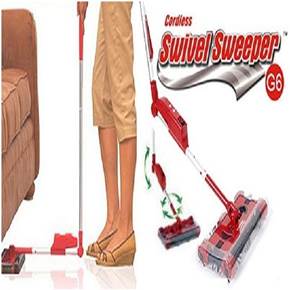 جارو شارژی گردان swivel sweeper