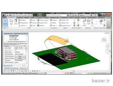 مصور سازی ، نورپردازی و رندر پروژه های ساختمانی در Revit