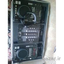 دستگاه dj مارک american audio  به همراه هدفن و میکسر 3 کاناله فوق العاده مناسب میهمانی در حد اک قیمت 4000000تومان